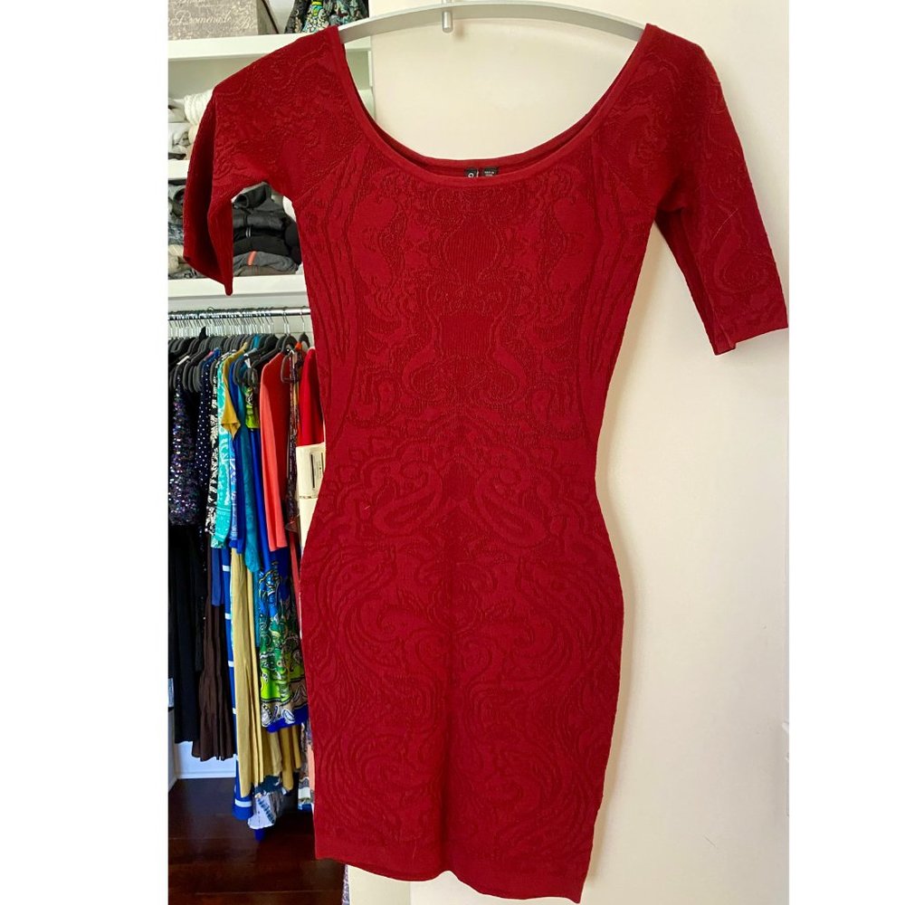 NWOT Red GUESS Bodycon Dress